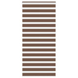 Vidaxl zebra rolgordijn 115x230 cm stofbreedte 110,9cm polyester bruin