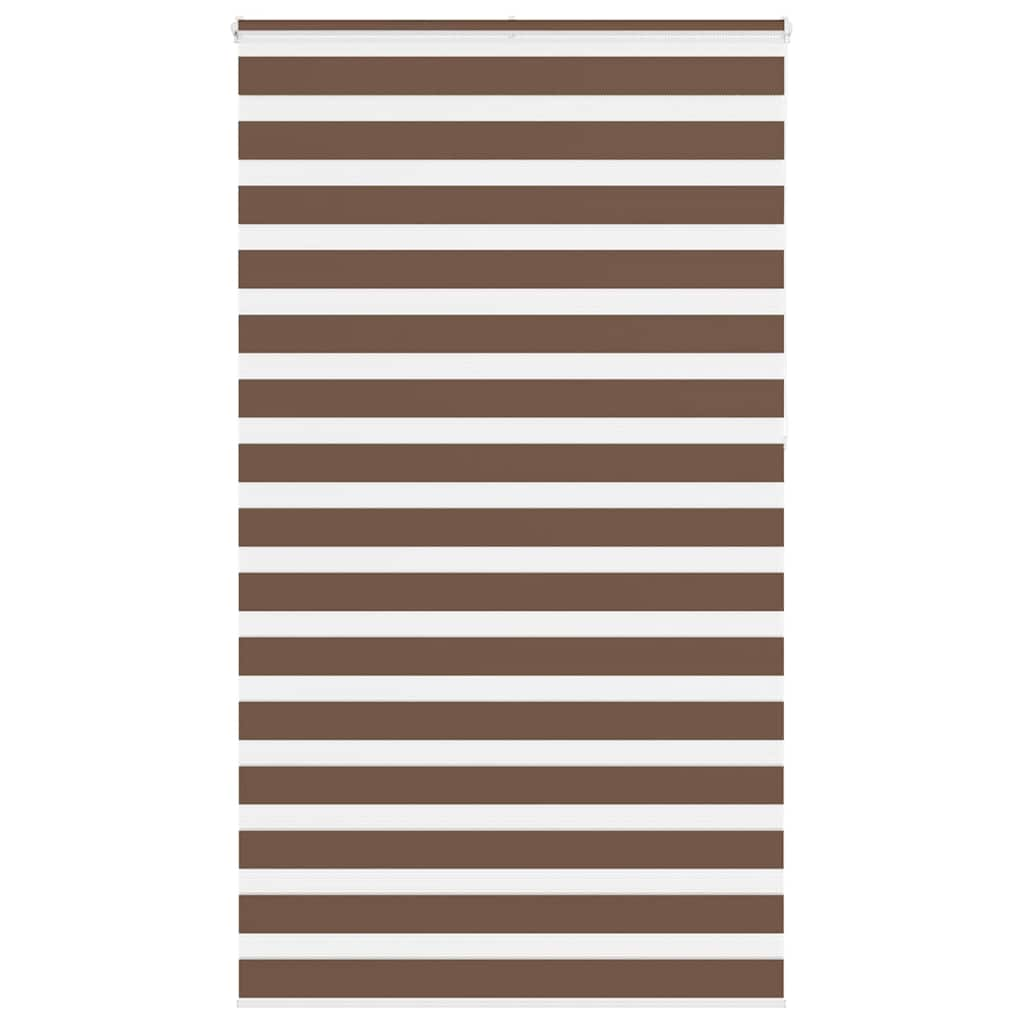 Vidaxl Zebra roller blind 120x230 cm Fabric width 115.9 cm polyester brown