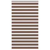 Vidaxl zebra rolgordijn 125x230 cm stofbreedte 120,9cm polyester bruin