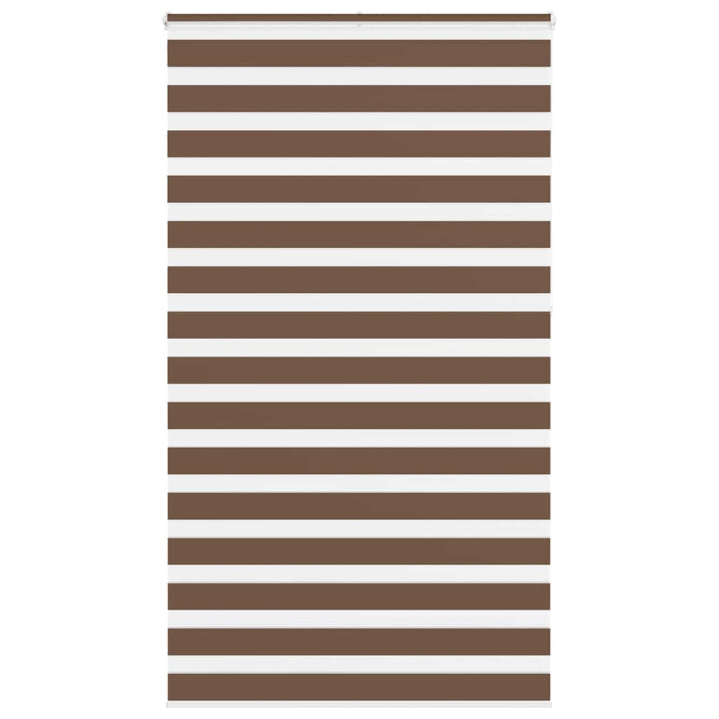 Vidaxl Zebra roller blind 130x230 cm Fabric width 125.9 cm Polyester Brown