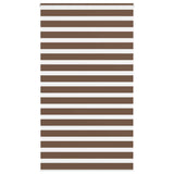 Vidaxl Zebra roller blind 130x230 cm Fabric width 125.9 cm Polyester Brown