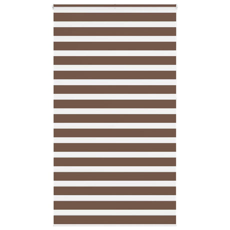 Vidaxl zebra rolgordijn 135x230 cm stofbreedte 130,9cm polyester bruin