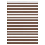 Vidaxl zebra rolgordijn 155x230 cm stofbreedte 150,9cm polyester bruin