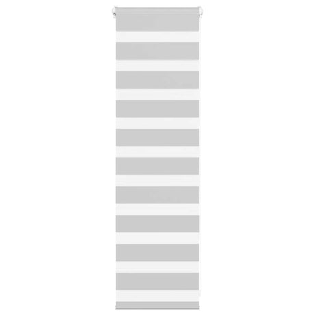 Vidaxl zebra rolgordijn 40x100 cm stofbreedte 35,9 cm lichtgrijs