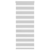 Vidaxl zebra rolgordijn 65x100 cm stofbreedte 60,9 cm lichtgrijs
