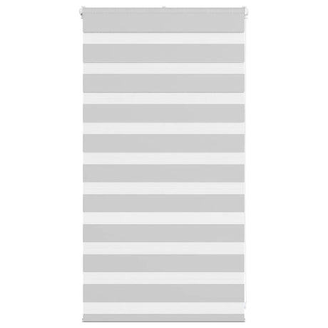 Vidaxl zebra rolgordijn 75x100 cm stofbreedte 70,9 cm lichtgrijs