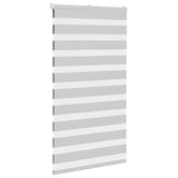 Vidaxl zebra rolgordijn 85x100 cm stofbreedte 80,9 cm lichtgrijs
