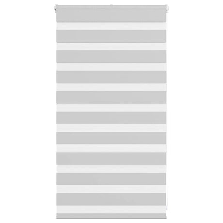 Vidaxl zebra rolgordijn 90x100 cm stofbreedte 85,9 cm lichtgrijs