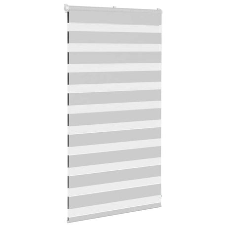 Vidaxl zebra rolgordijn 90x100 cm stofbreedte 85,9 cm lichtgrijs