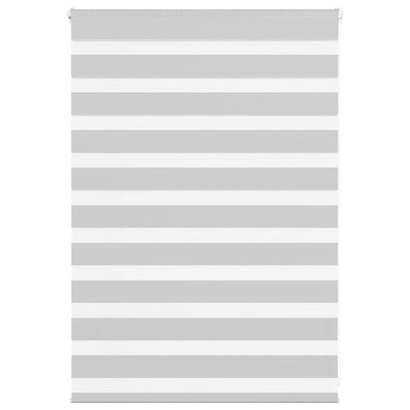 Vidaxl zebra rolgordijn 95x100 cm stofbreedte 90,9 cm lichtgrijs
