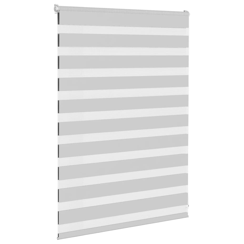 Vidaxl Zebra roller blind 100x100 cm Fabric width 95.9 cm light gray