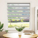 Vidaxl Zebra Roller Blind 105x100 cm Stoffbreite 100,9 cm hellgrau