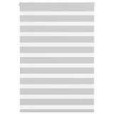 Vidaxl zebra rolgordijn 110x100 cm stofbreedte 105,9 cm lichtgrijs