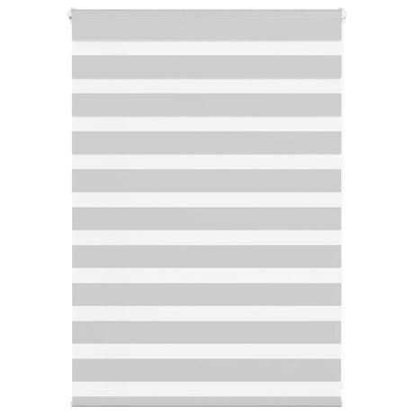 Vidaxl zebra rolgordijn 110x100 cm stofbreedte 105,9 cm lichtgrijs