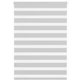 Vidaxl zebra rolgordijn 115x100 cm stofbreedte 110,9 cm lichtgrijs