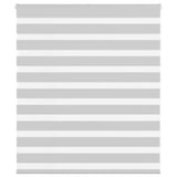 Vidaxl zebra rolgordijn 120x100 cm stofbreedte 115,9 cm lichtgrijs