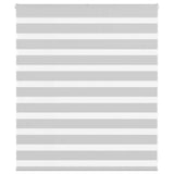 Vidaxl zebra rolgordijn 130x100 cm stofbreedte 125,9 cm lichtgrijs