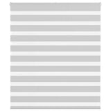 Vidaxl zebra rolgordijn 135x100 cm stofbreedte 130,9 cm lichtgrijs