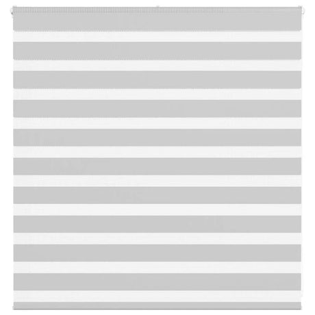Vidaxl zebra rolgordijn 145x100 cm stofbreedte 140,9 cm lichtgrijs