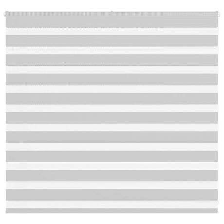 Vidaxl zebra rolgordijn 155x100 cm stofbreedte 150,9 cm lichtgrijs