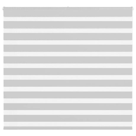 Vidaxl zebra rolgordijn 165x100 cm stofbreedte 160,9 cm lichtgrijs