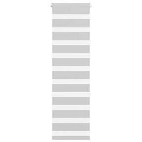 Vidaxl zebra rolgordijn 45x150 cm stofbreedte 40,9 cm lichtgrijs