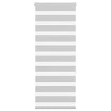 Vidaxl zebra rolgordijn 60x150 cm stofbreedte 55,9 cm lichtgrijs