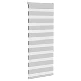 Vidaxl zebra rolgordijn 60x150 cm stofbreedte 55,9 cm lichtgrijs