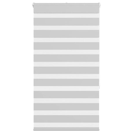 Vidaxl zebra rolgordijn 70x150 cm stofbreedte 65,9 cm lichtgrijs