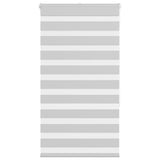 Vidaxl zebra rolgordijn 80x150 cm stofbreedte 75,9 cm lichtgrijs