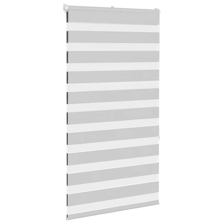 Vidaxl zebra rolgordijn 80x150 cm stofbreedte 75,9 cm lichtgrijs