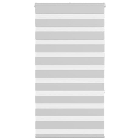 Vidaxl zebra rolgordijn 85x150 cm stofbreedte 80,9 cm lichtgrijs