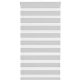 Vidaxl zebra rolgordijn 90x150 cm stofbreedte 85,9 cm lichtgrijs