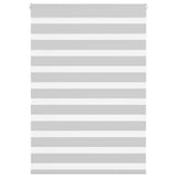 Vidaxl zebra rolgordijn 100x150 cm stofbreedte 95,9 cm lichtgrijs