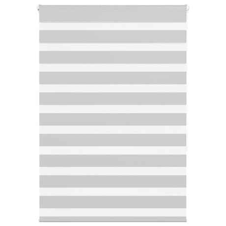 Vidaxl zebra rolgordijn 105x150 cm stofbreedte 100,9 cm lichtgrijs