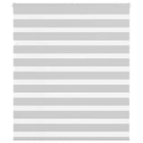 Vidaxl zebra rolgordijn 120x150 cm stofbreedte 115,9 cm lichtgrijs