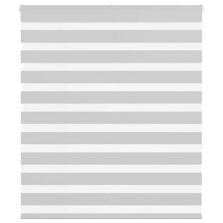 Vidaxl zebra rolgordijn 105x150 cm stofbreedte 100,9 cm lichtgrijs