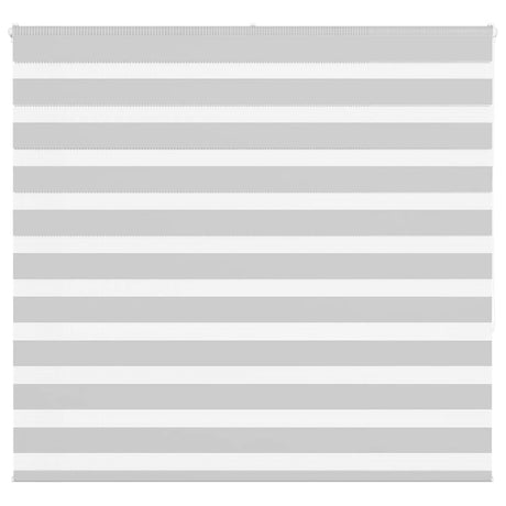 Vidaxl zebra rolgordijn 165x150 cm stofbreedte 160,9 cm lichtgrijs