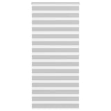 Vidaxl zebra rolgordijn 95x200 cm stofbreedte 90,9 cm lichtgrijs
