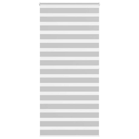 Vidaxl zebra rolgordijn 95x200 cm stofbreedte 90,9 cm lichtgrijs