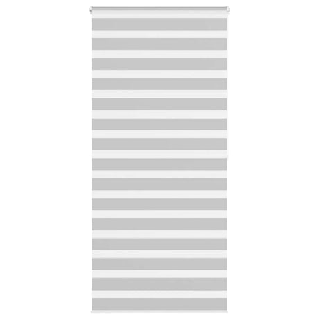 Vidaxl zebra rolgordijn 105x200 cm stofbreedte 100,9 cm lichtgrijs