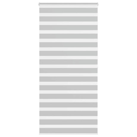 Vidaxl zebra rolgordijn 110x200 cm stofbreedte 105,9 cm lichtgrijs