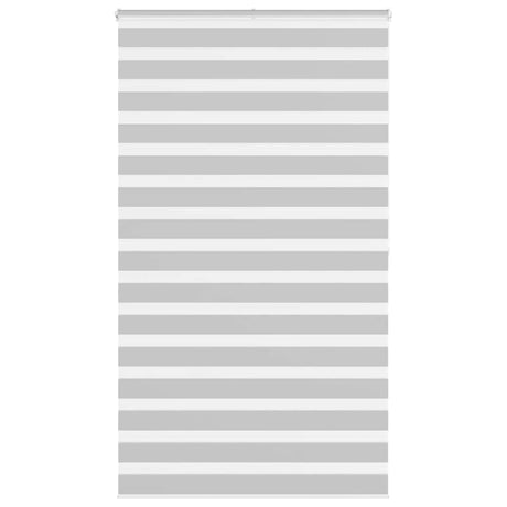 Vidaxl zebra rolgordijn 120x200 cm stofbreedte 115,9 cm lichtgrijs