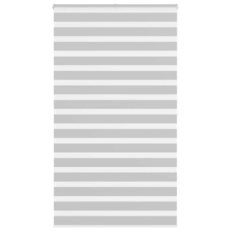 Vidaxl zebra rolgordijn 125x200 cm stofbreedte 120,9 cm lichtgrijs