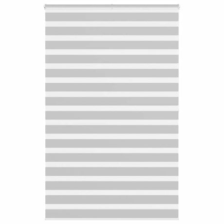Vidaxl zebra rolgordijn 150x200 cm stofbreedte 145,9 cm lichtgrijs