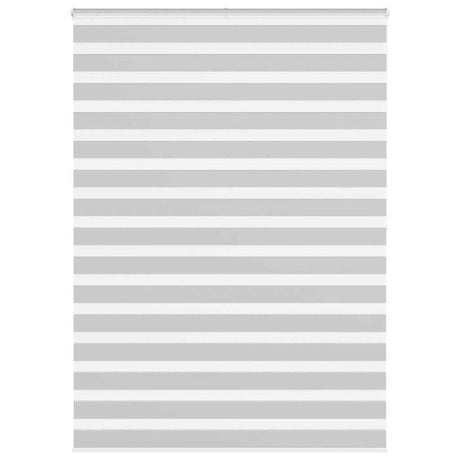 Vidaxl zebra rolgordijn 160x200 cm stofbreedte 155,9 cm lichtgrijs