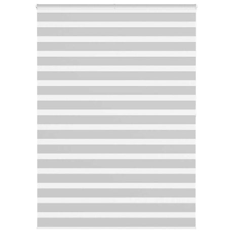 Vidaxl zebra rolgordijn 165x200 cm stofbreedte 160,9 cm lichtgrijs