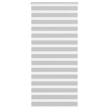 Vidaxl zebra rolgordijn 105x230 cm stofbreedte 100,9 cm lichtgrijs