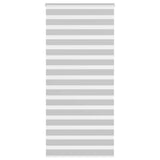 Vidaxl zebra rolgordijn 110x230 cm stofbreedte 105,9 cm lichtgrijs
