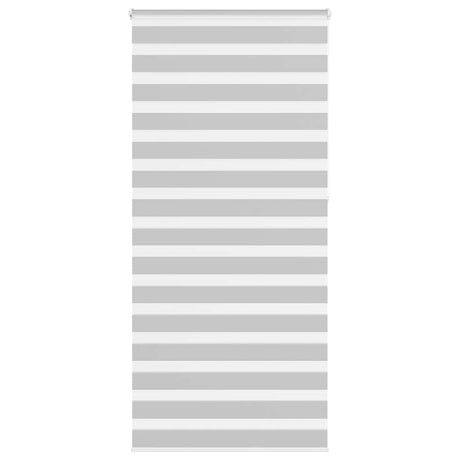 Vidaxl zebra rolgordijn 115x230 cm stofbreedte 110,9 cm lichtgrijs